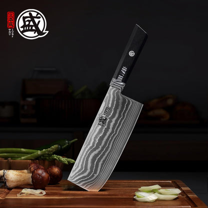 8 inch Kiritsuke Chef Knife, SG-Pro Powdered Steel 73-Layer Damascus Knife, Ergonomic G10 Handle for Kitchen Precision Cutting