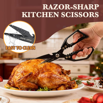 Kitchen Scissors, Poultry Shears Heavy Duty, Heavy Duty Kitchen Shears, Stainless Steel Poultry Scissors for Turkey, Chicken, Thanksgiving, Christmas Day