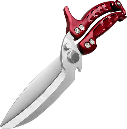 Kitchen Scissors, Poultry Shears Heavy Duty, Heavy Duty Kitchen Shears, Stainless Steel Poultry Scissors for Turkey, Chicken, Thanksgiving, Christmas Day