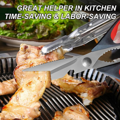 Kitchen Scissors, Poultry Shears Heavy Duty, Heavy Duty Kitchen Shears, Stainless Steel Poultry Scissors for Turkey, Chicken, Thanksgiving, Christmas Day