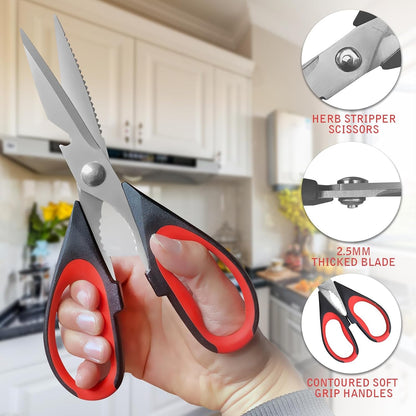 Kitchen Scissors, Poultry Shears Heavy Duty, Heavy Duty Kitchen Shears, Stainless Steel Poultry Scissors for Turkey, Chicken, Thanksgiving, Christmas Day