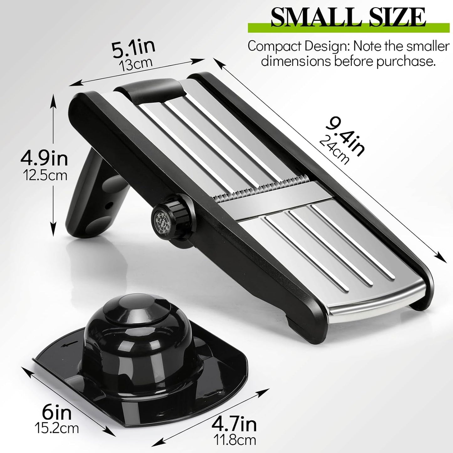 Adjustable Mandoline Food Slicer,Vegetable Slicer Fruit Cutter | Stainless Steel Mandoline Slicer, Julienne Slicers for Kitchen Onion Potato, Tomato, Vegetable, and Fruit, Dishwasher Safe