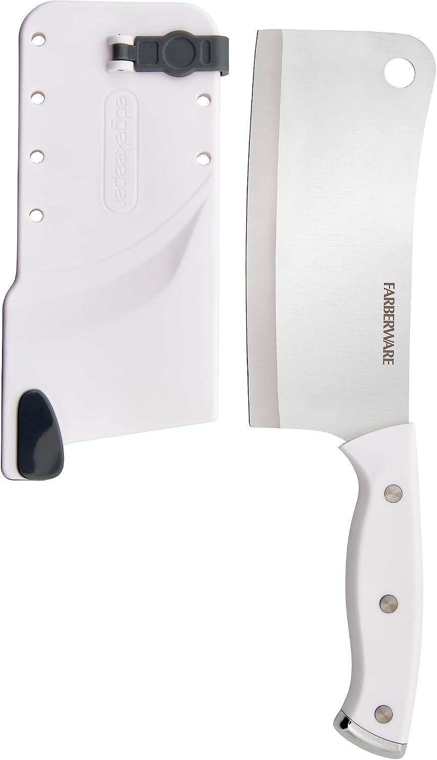 EdgeKeeper 6" Cleaver - Built-In Sharpener (White)