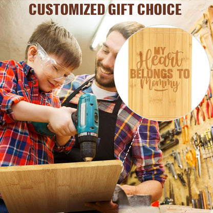 12 Pack Bulk Plain Cutting Board Set Kitchen Chopping Boards Rectangular Blank Cutting Board Wood Crafts Serving Board for Christmas Wedding DIY Engraving Gifts(Bamboo,12 x 8 Inch)