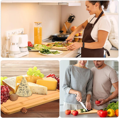 12 Pack Bulk Plain Cutting Board Set Kitchen Chopping Boards Rectangular Blank Cutting Board Wood Crafts Serving Board for Christmas Wedding DIY Engraving Gifts(Bamboo,12 x 8 Inch)