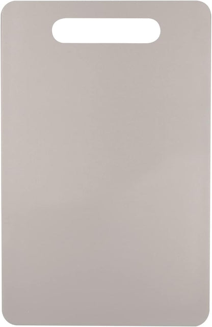 Plastic Utility Cutting Board with Handles, Food Safe PP Material, BPA Free, Dishwasher Safe, Thick Chopping Board, Large Size, Easy Grip Handle, for Kitchen (Yellow),14.2 x 9"