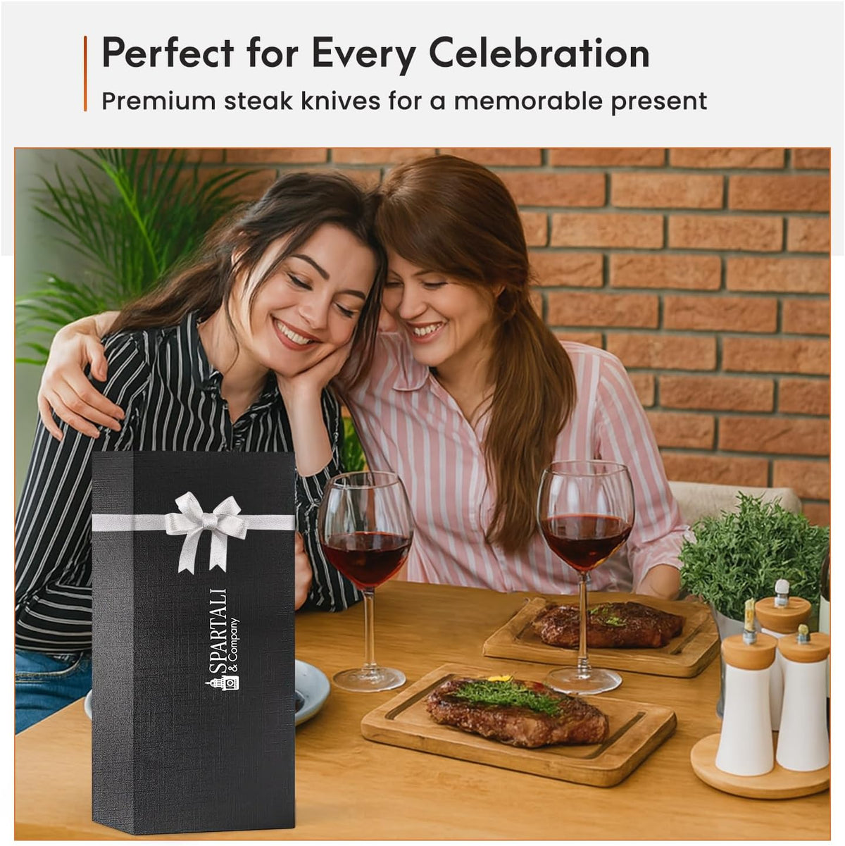 Premium 4.5-Inch Steak Knife Set of 4 – Serrated Stainless Steel Blades with Ergonomic Handles – Razor-Sharp Cutlery for Effortless Meat Slicing – Dishwasher Safe, Rust-Resistant.