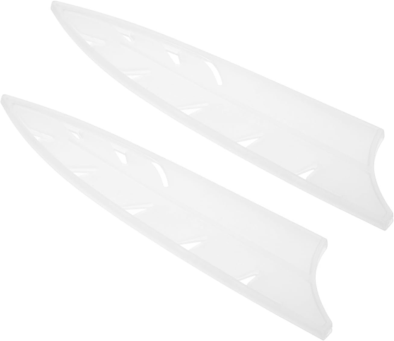 ABS Safety Knife Cover Sleeves for 8" Chef Knife, Universal Chopping Edge Guard Blade Protector Sheath for Kitchen Bar, White, 21.5cm L, Pack of 4