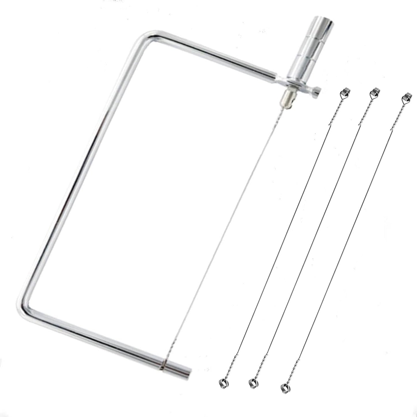 6in Cheese Slicer Accessories Kitchen Knife Cheese Cutter Stainless Steel Components Great for Making Giftable Cheese Cutting Boards with This Cheese Slicer Kit Cheese Cutter Kit(2Slicer+8Wires)