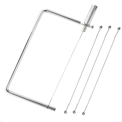 6in Cheese Slicer Accessories Kitchen Knife Cheese Cutter Stainless Steel Components Great for Making Giftable Cheese Cutting Boards with This Cheese Slicer Kit Cheese Cutter Kit(2Slicer+8Wires)