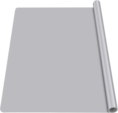 Silicone Craft Sheet - Large Nonstick Nonskid Mat, Countertop Protector, Table Placemat, Resin Casting Molds Mat, 27.6" x 19.7", Light Gray