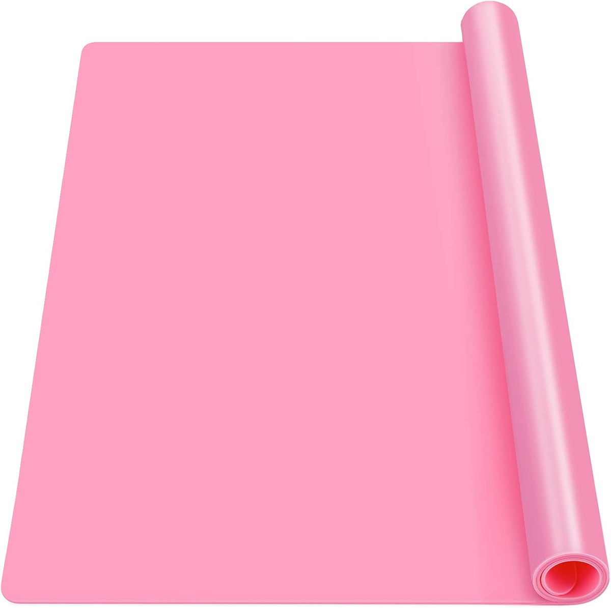 Silicone Craft Sheet - Large Nonstick Nonskid Mat, Countertop Protector, Table Placemat, Resin Casting Molds Mat, 27.6" x 19.7", Light Gray