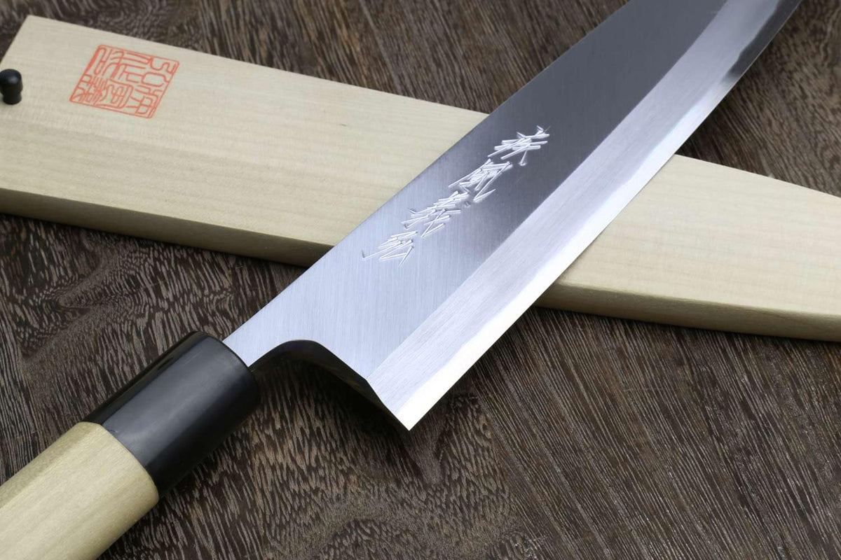 Yoshihiro Kasumi White Steel Mioroshi Filet Sushi Sashimi Japanese Chef Knife (9.5'' (240mm))