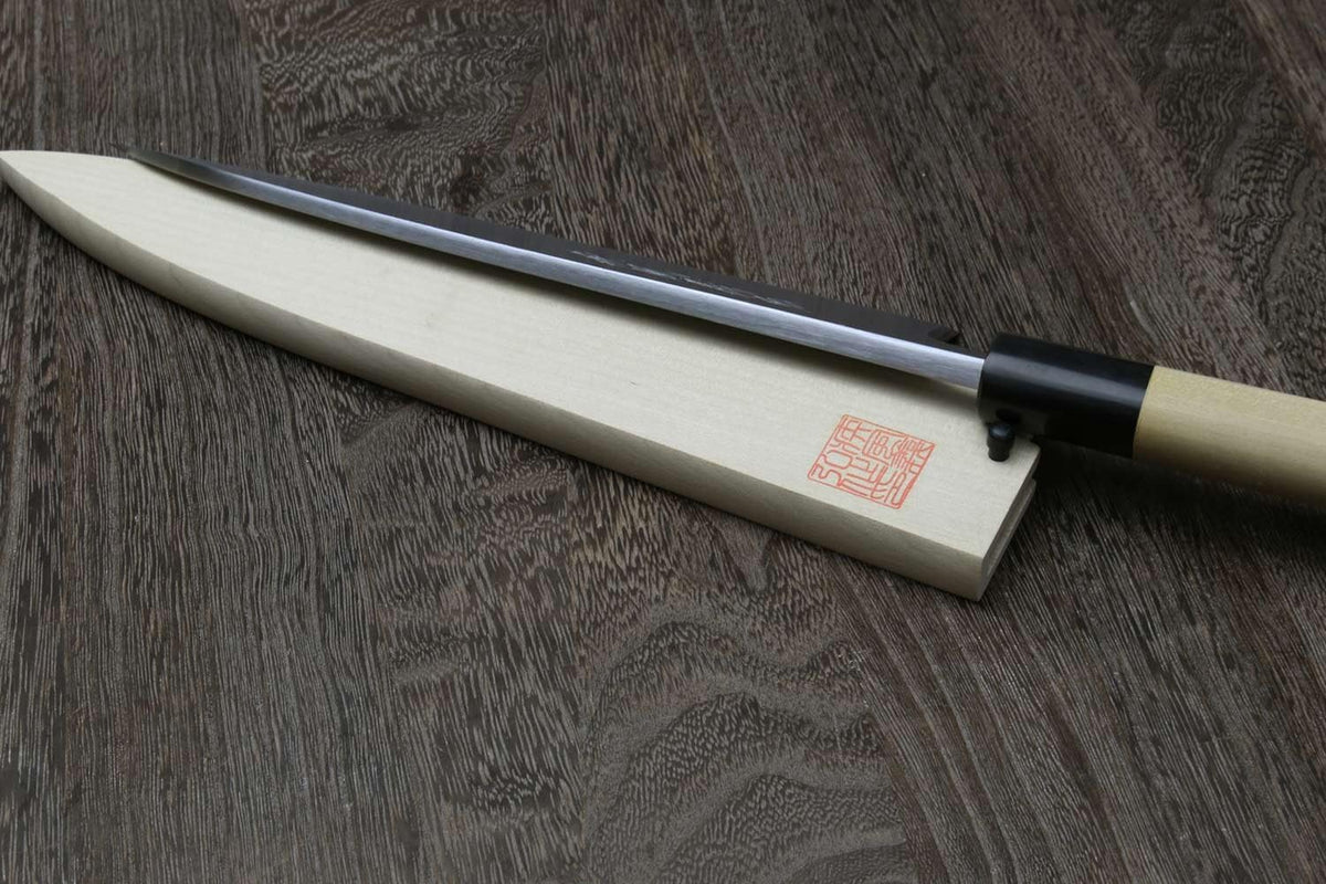 Yoshihiro Kasumi White Steel Mioroshi Filet Sushi Sashimi Japanese Chef Knife (9.5'' (240mm))
