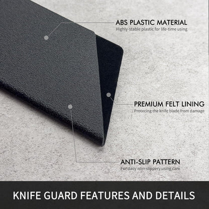 12-Piece Knife Edge Guard Set Waterproof Felt Lined BPA-Free