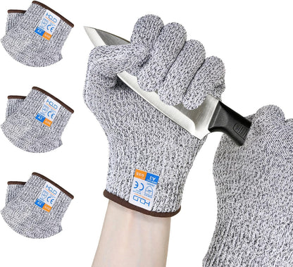 Cut Resistant Gloves, Food Grade Cutting Gloves for Chef & Cooking, Mandoline Gloves for Meat Cutting, Wood Carving