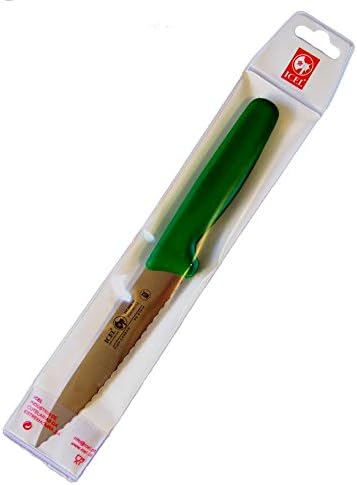 Cutlery 5 1/2-inch Stiff Boning Knife, Extra Wide Serrated Blade, Black Handle