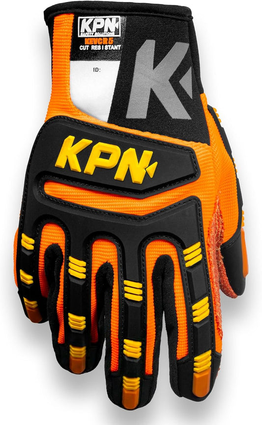 KEV Work Gloves for Men & Women, Cut & Impact Resistant ARAMID Palm, Flexible Mechanic Gloves with big abrasion Protection