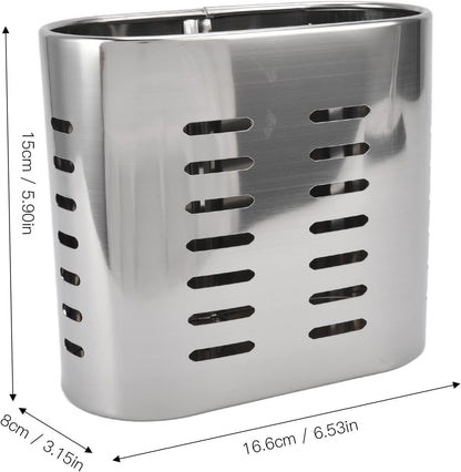Household Wall Mount Utensil Drying Racks,Cooking Utensil Holder Flatware Hanging Organizer Drying Racks with Hollow Design for Spoons Knives Forks Chopsticks