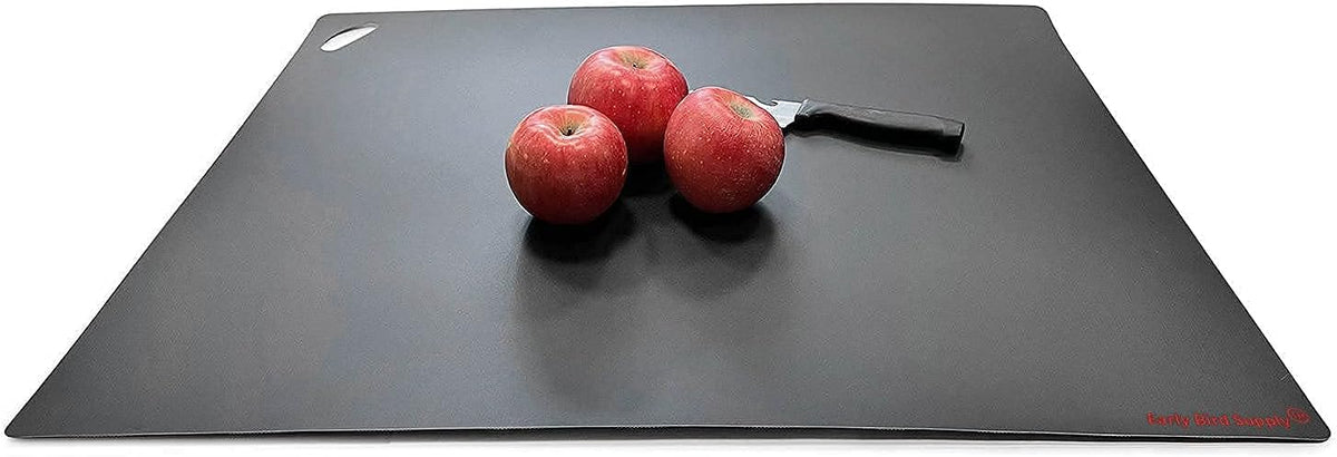 Please review description before purchase. Set of 2 Cutting board mat (Black-White, X-Large 22.5w"x20"hx.040"thick)