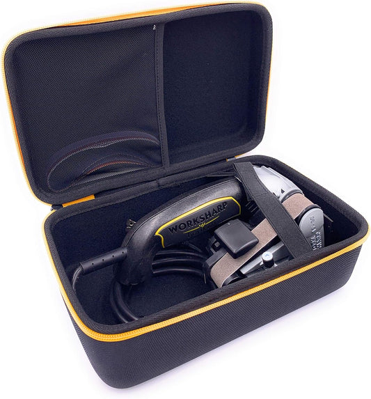 Hard EVA Storage Carrying Case for Work Sharp MK1 MK2 Knife Sharpener | Shock Water Crush Resistant, Fixed Inner Size for Perfect Fit, Rotate Grinding Head for Storage, Case Only Sharpener Excluded