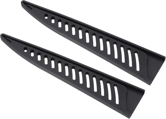 PP Safety Knife Cover Sleeves for 6" Boning Knife, 2 Pack Knives Edge Guard Blade Protector Universal Knife Sheath for Kitchen, Black