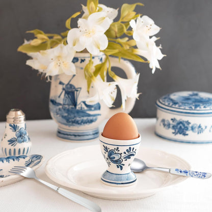 10 Pcs Chinoiserie Silverware Set Blue and White Porcelain Silverware Christmas Gift Stainless Steel Utensils Set with Ceramic Handle Includes Knives Forks Spoon High Tea Gift for Wedding