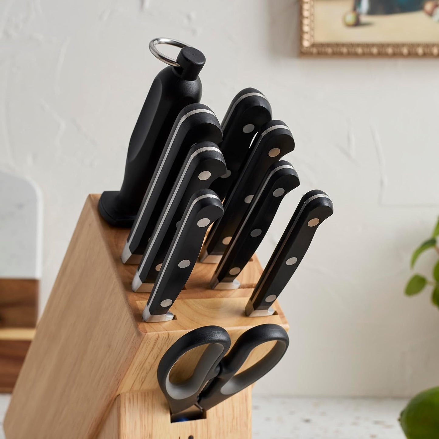 Classic 11-pc Knife Block Set with In-Drawer Knife Tray