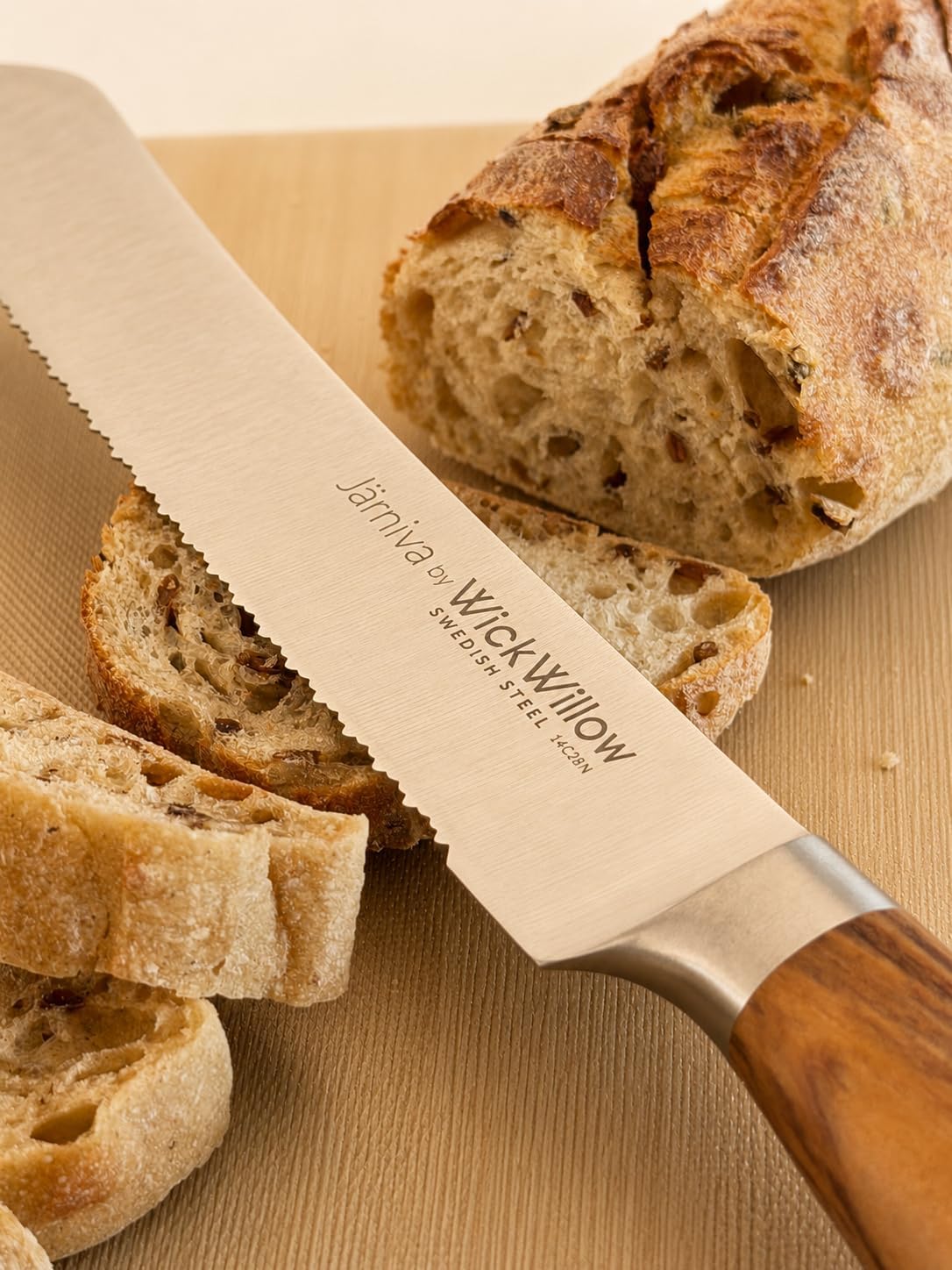 3.5” Paring Knife – Swedish Steel, Olive Wood Handle