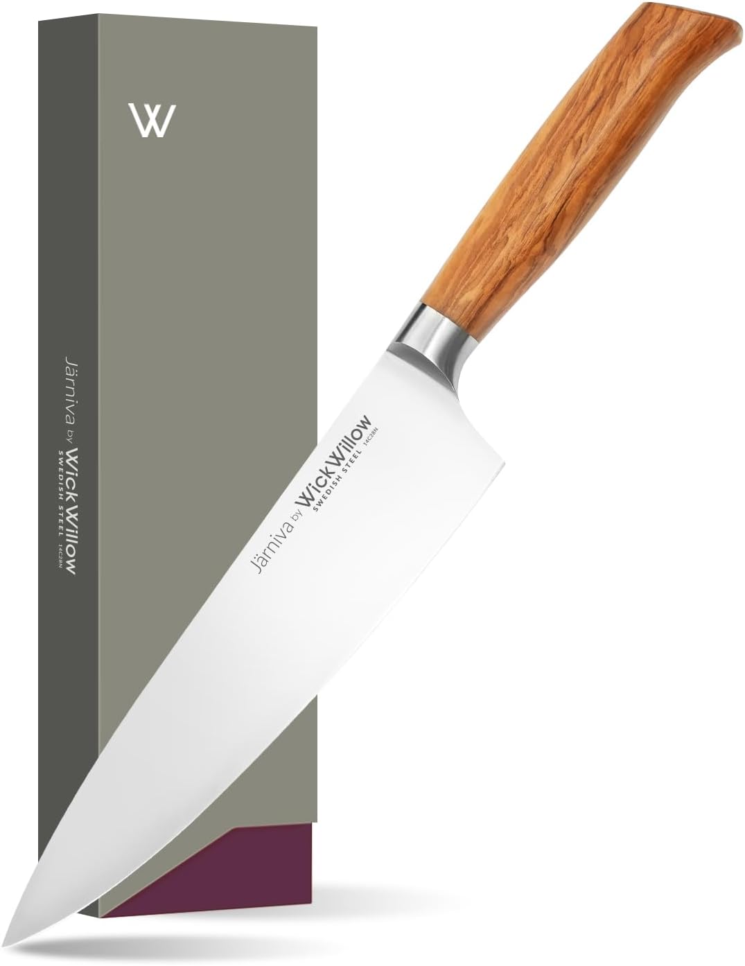 3.5” Paring Knife – Swedish Steel, Olive Wood Handle