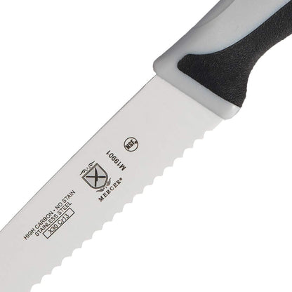 M19903 Millennia Black Handle, 3-Inch Slim Serrated Paring Knives (3-Pack), Paring Knife