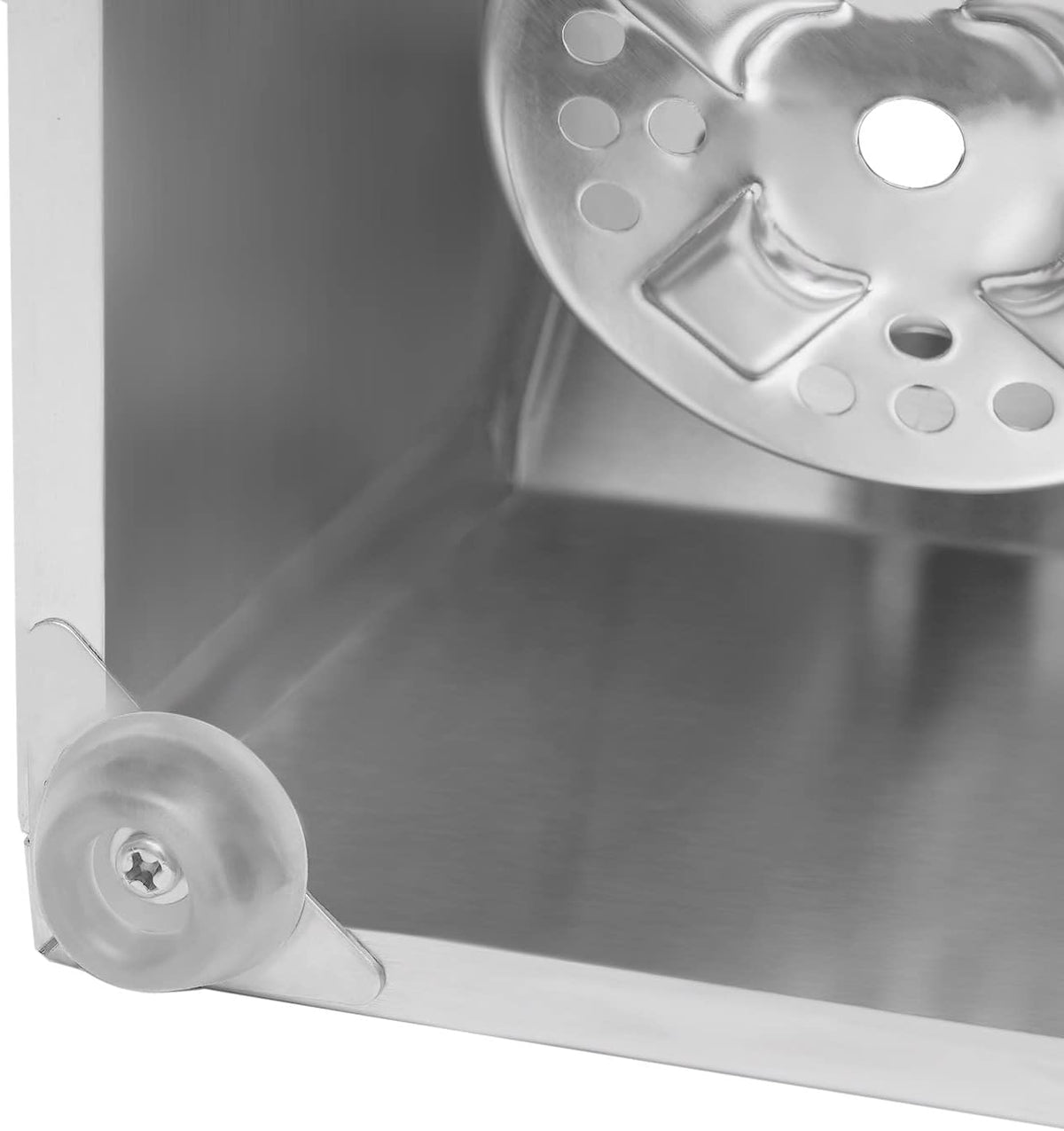 Commercial 4-Hole Stainless Steel Cylinder Flatware Silverware Utensil Holder Organizer Caddy, Detachable Countertop Utensil Dispenser for Forks Spoons Knives for Restaurant Kitchen Buffet