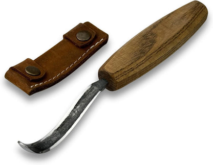 Sharky Spoon Carving Hook Knife Long Blade 2.7 In (7 cm)