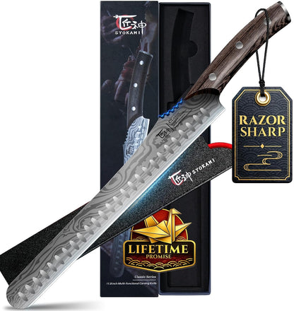 Butcher Breaking Knife for Meat Cutting, 10.5 Inch Carving Knife