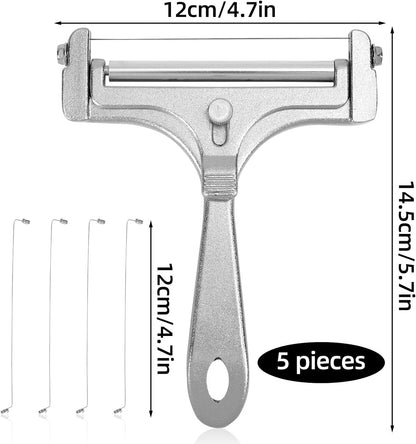 Cheese Cutter, Stainless Steel Cheese Slicer