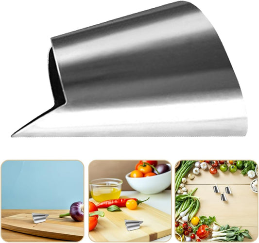 20Pcs Stainless Steel Finger Nail Guards Finger Protector Covers for Cutting Slicing Peeling Vegetables Fruit Seafood Shelling Easy on and off Kitchen Tools
