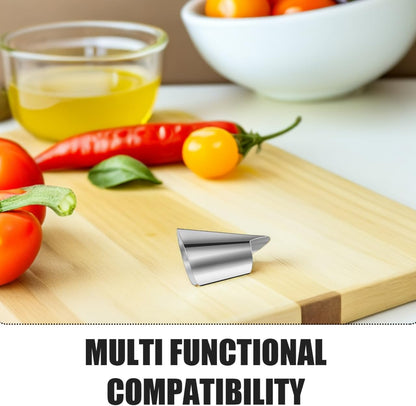 20Pcs Stainless Steel Finger Nail Guards Finger Protector Covers for Cutting Slicing Peeling Vegetables Fruit Seafood Shelling Easy on and off Kitchen Tools