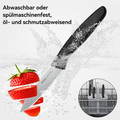 Paring Knife Set of 6,Stainless Stee,Straight Edge,PP Handle,Color