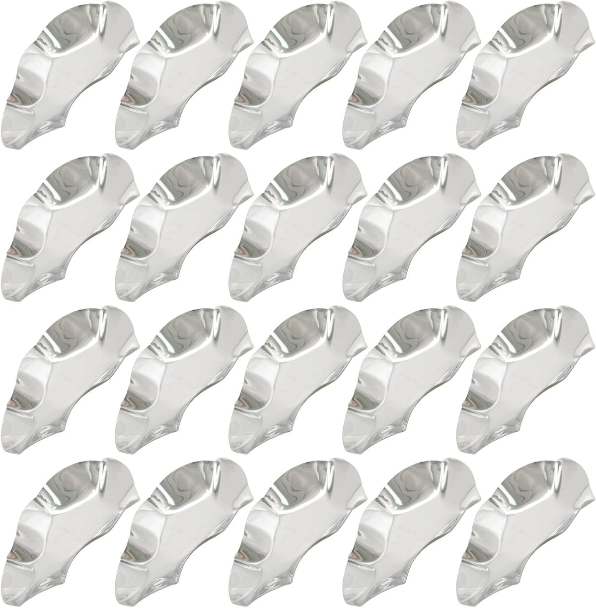 304 Stainless Steel Oyster Shells Oyster Grilling Shells for Cooking Oysters Shrimp Scallops Clams