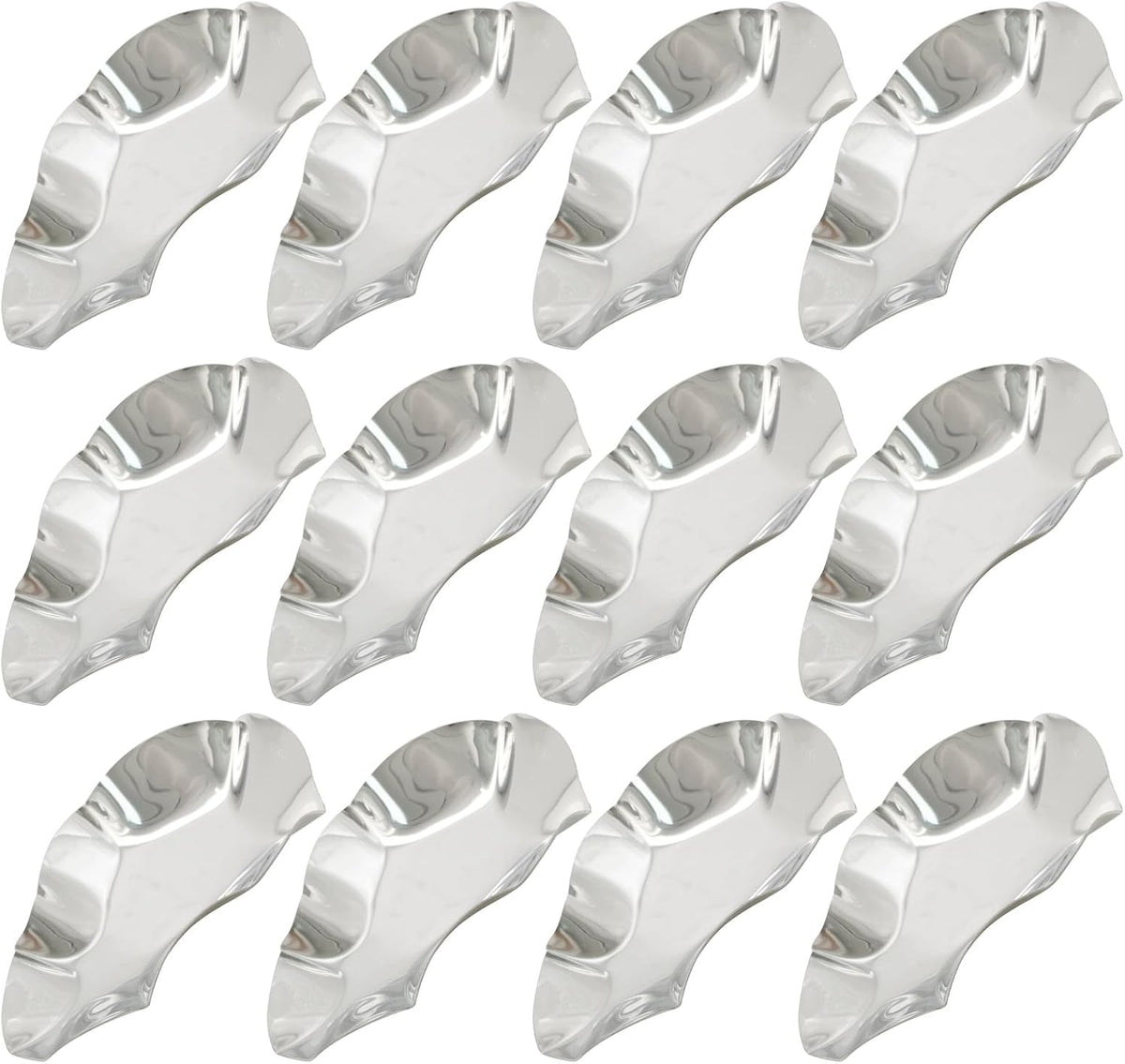 304 Stainless Steel Oyster Shells Oyster Grilling Shells for Cooking Oysters Shrimp Scallops Clams