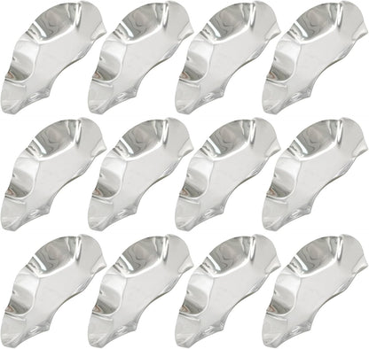 304 Stainless Steel Oyster Shells Oyster Grilling Shells for Cooking Oysters Shrimp Scallops Clams