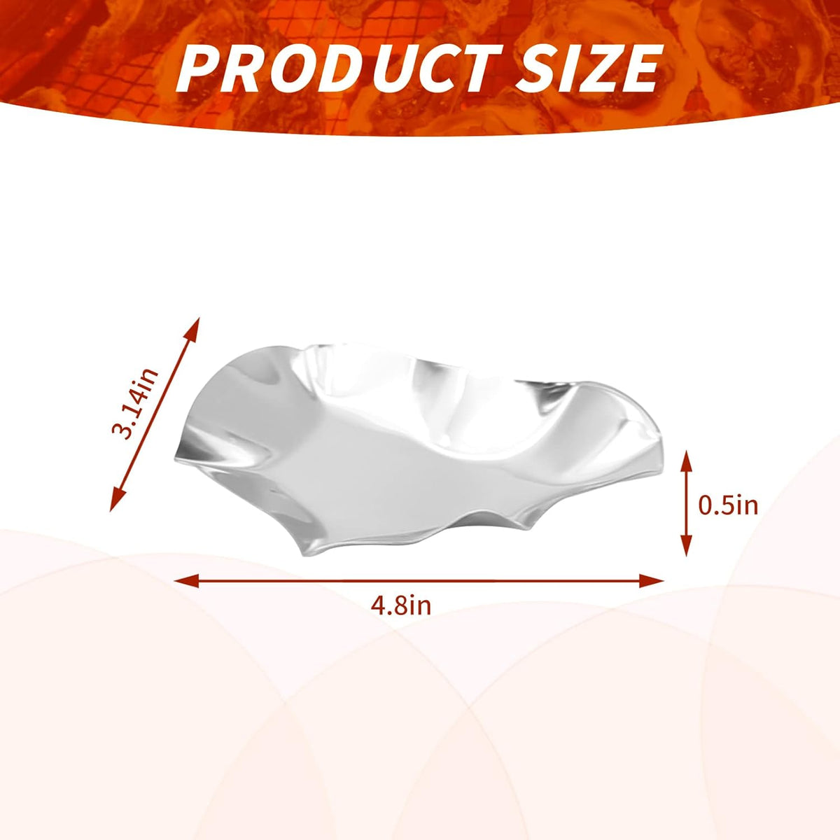 304 Stainless Steel Oyster Shells Oyster Grilling Shells for Cooking Oysters Shrimp Scallops Clams