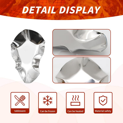 304 Stainless Steel Oyster Shells Oyster Grilling Shells for Cooking Oysters Shrimp Scallops Clams