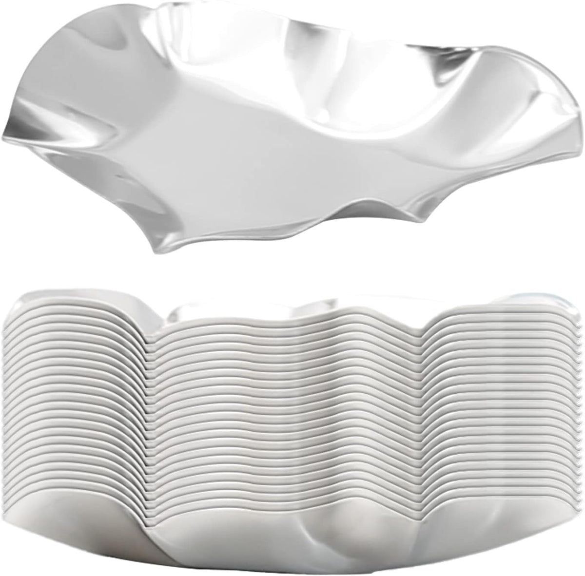 304 Stainless Steel Oyster Shells Oyster Grilling Shells for Cooking Oysters Shrimp Scallops Clams