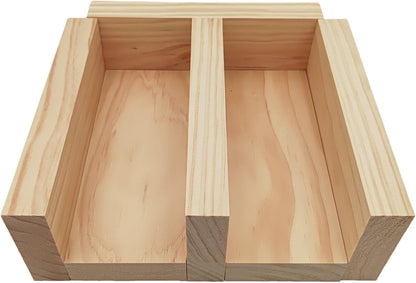 4PCS Rectangle Wood Boards Unfinished Wood Blocks for Crafting, 8x6x1in Blank Whittling Wooden Blocks for Wood Carving,Painting & Burning