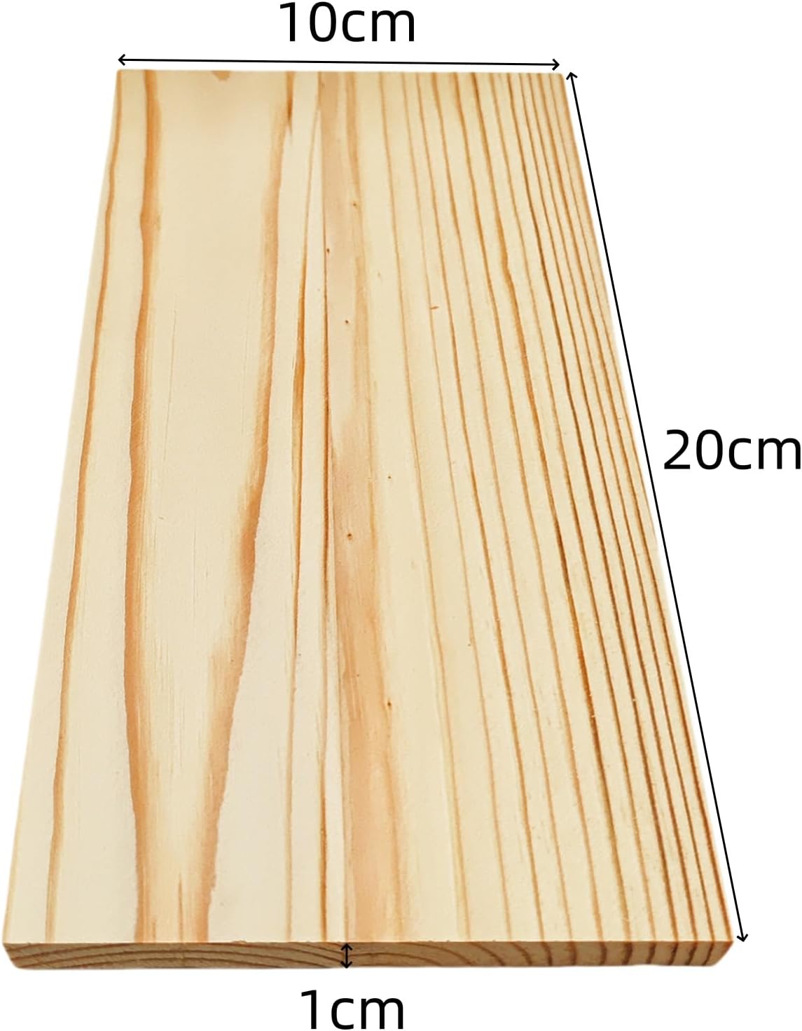4PCS Rectangle Wood Boards Unfinished Wood Blocks for Crafting, 8x6x1in Blank Whittling Wooden Blocks for Wood Carving,Painting & Burning