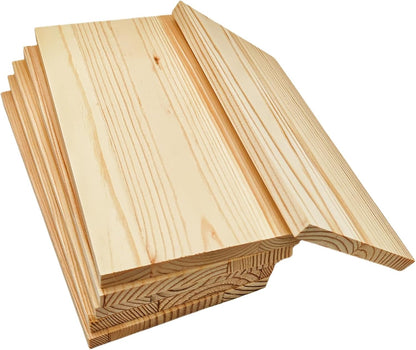4PCS Rectangle Wood Boards Unfinished Wood Blocks for Crafting, 8x6x1in Blank Whittling Wooden Blocks for Wood Carving,Painting & Burning