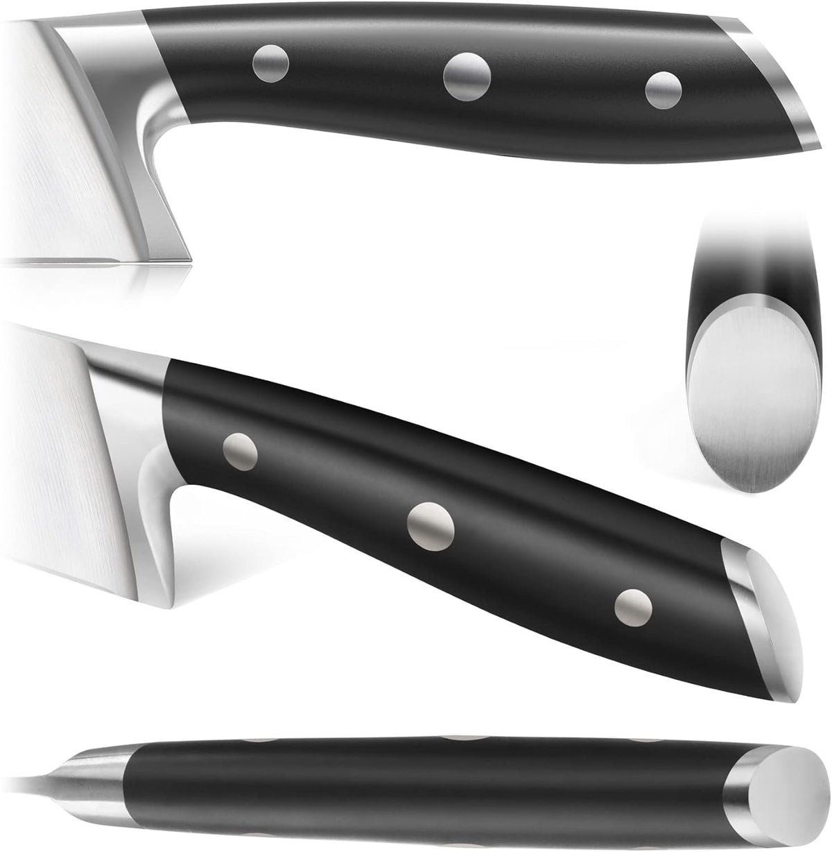 Cangshan ALPS Series 502773 8-inch Honing Steel, Black