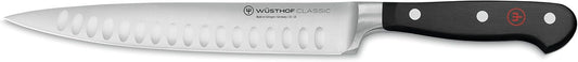 Wüsthof Classic 8 Inch Hollow Edge Carving Knife, Silver
