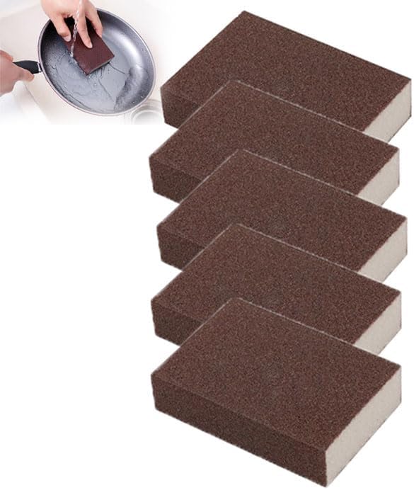 Magic Emery Cleaning Sponge, Nano Carborundum Sponge, Magic CleaningSponge, for Removing Rust Cleaning Pots and Pans (5pcs)